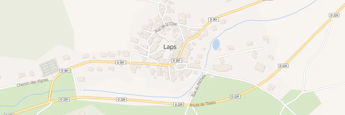 Plan du 287 Rte de Billom à Laps