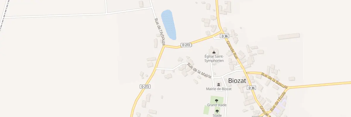 Plan du 6 Rue de la Mairie à Biozat