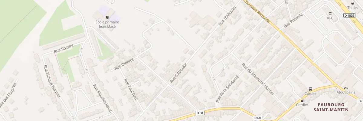 Plan du 64 Rue d’Aboukir à Saint-Quentin