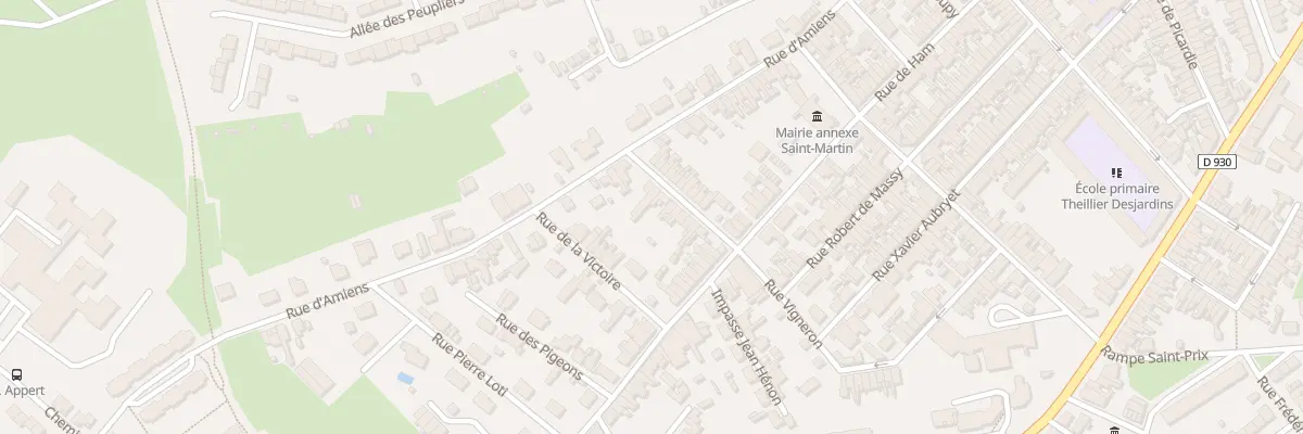 Plan du 13 Rue Vigneron Prolongée à Saint-Quentin