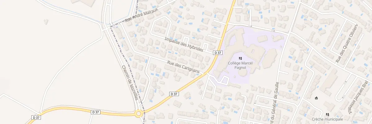 Plan du 8 Rue des Carignans à Sérignan