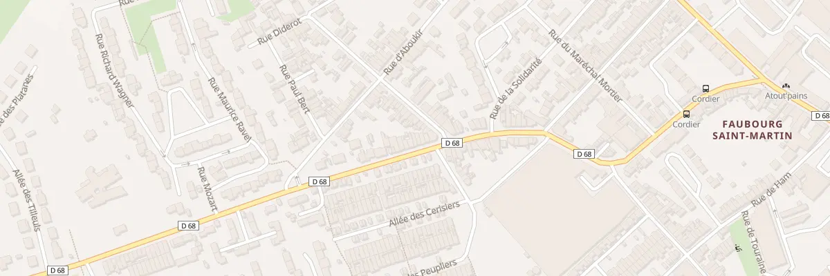 Plan du 92 Rue du Docteur Cordier à Saint-Quentin