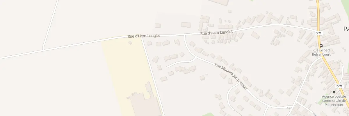 Plan du 59 Rue Maurice Jacquemart à Paillencourt