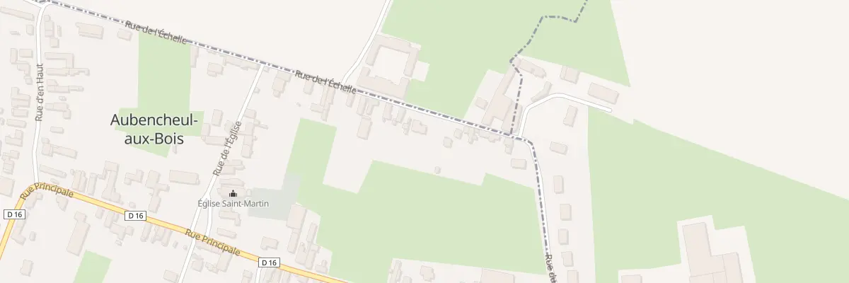 Plan du 20B Rue de l’Echelle à Aubencheul-aux-Bois
