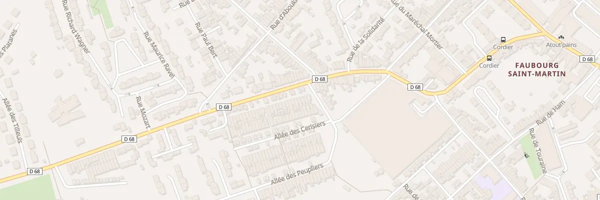 Plan du 95 Rue du Docteur Cordier à Saint-Quentin
