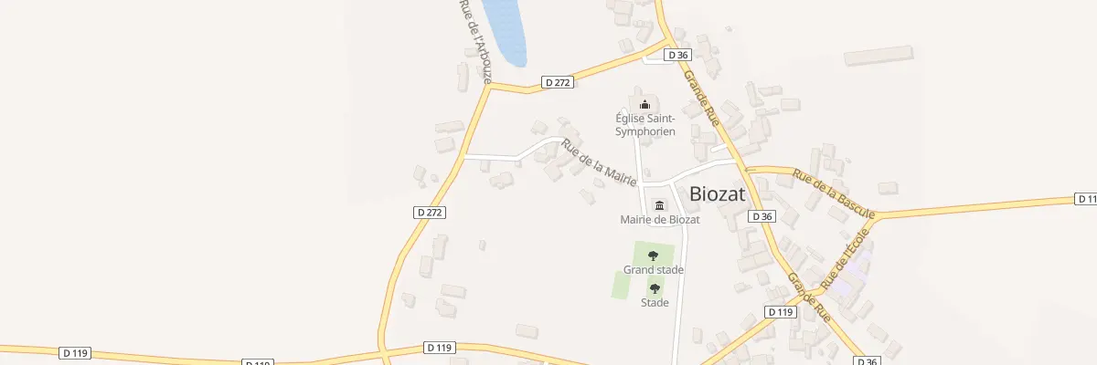 Plan du 9 Rue de la Mairie à Biozat