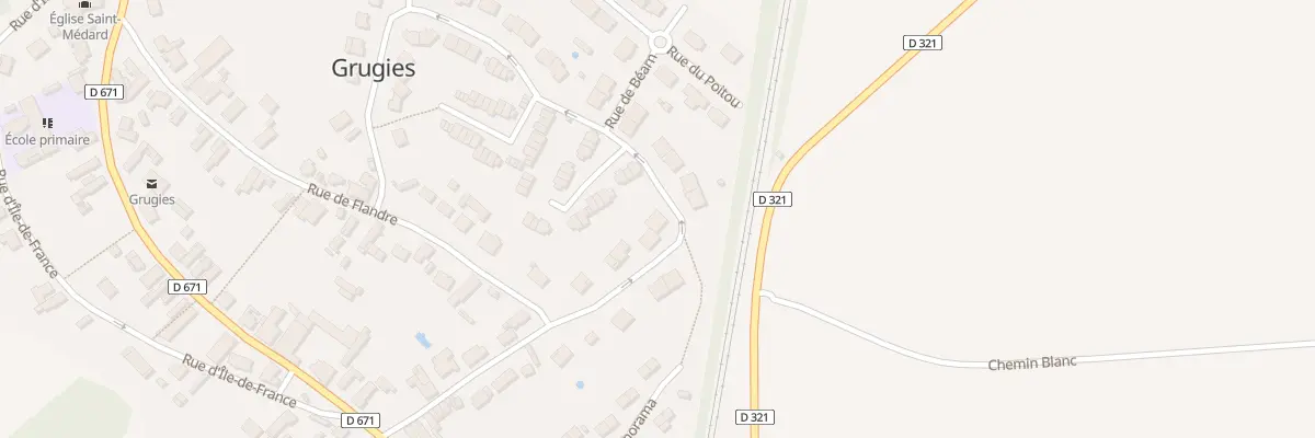 Plan du 9 Rue de Savoie à Grugies