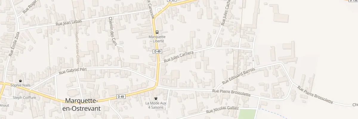 Plan du 1 Rue Jules Cachera à Marquette-en-Ostrevant