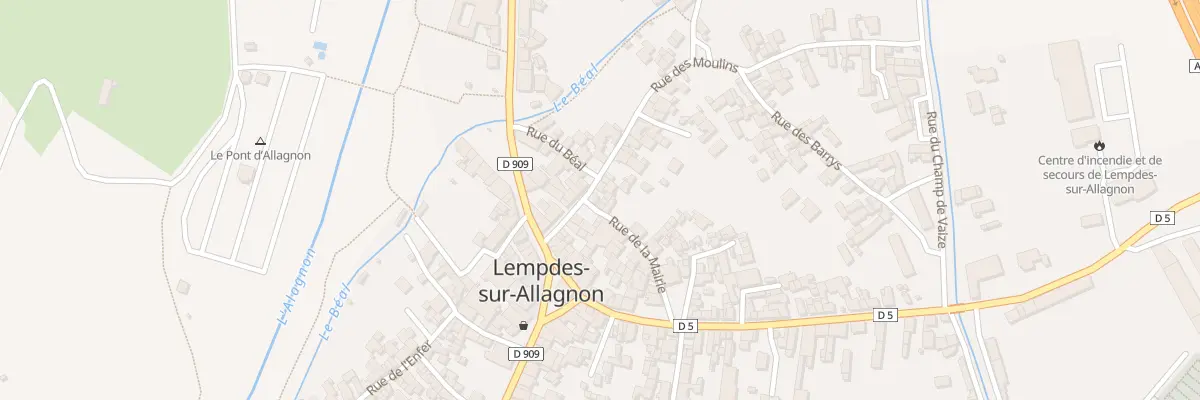 Plan du 5 Rue des Moulins à Lempdes-sur-Allagnon