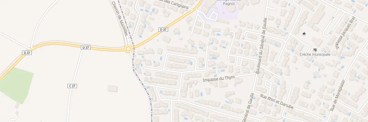 Plan du 6 Sq des Arbousiers à Sérignan