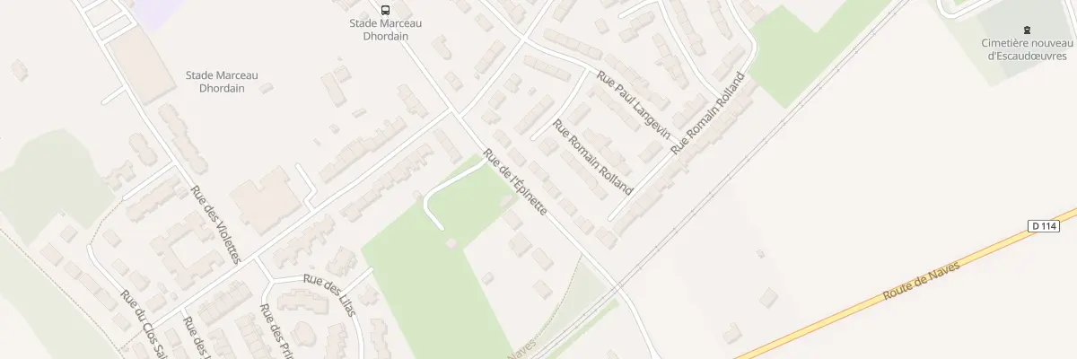 Plan du 55 Rue de l’Épinette à Escaudœuvres
