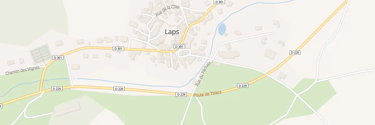 Plan du 28 Rue du Clos de Veyrias à Laps