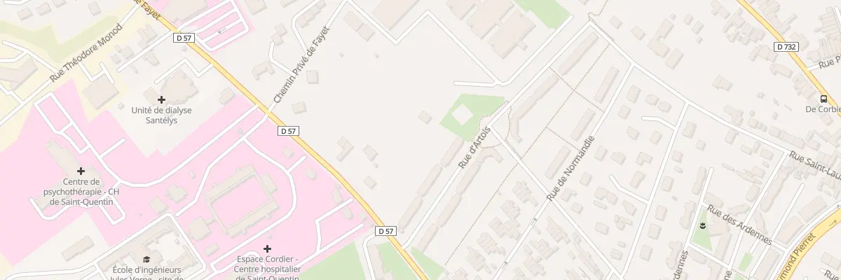 Plan du 274 Rue de Fayet à Saint-Quentin