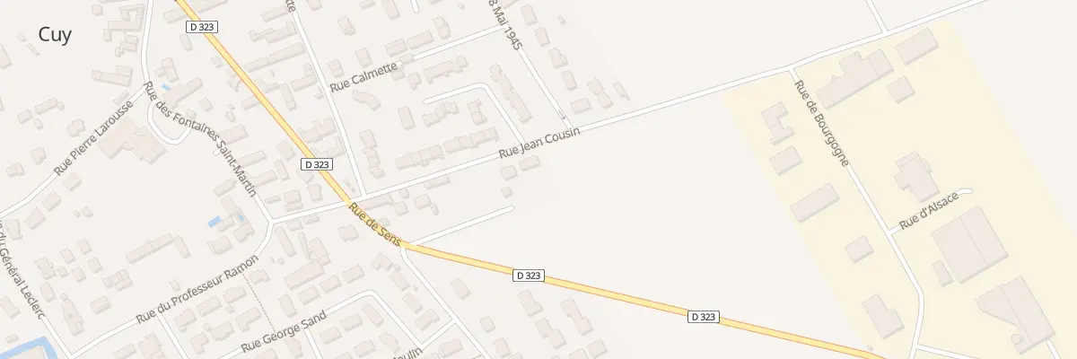Plan du 8 Rue Jean Cousin à Cuy