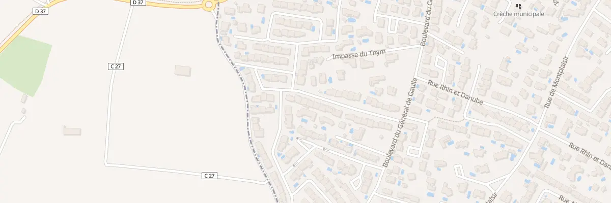 Plan du 25 Rue des Tilleuls à Sérignan