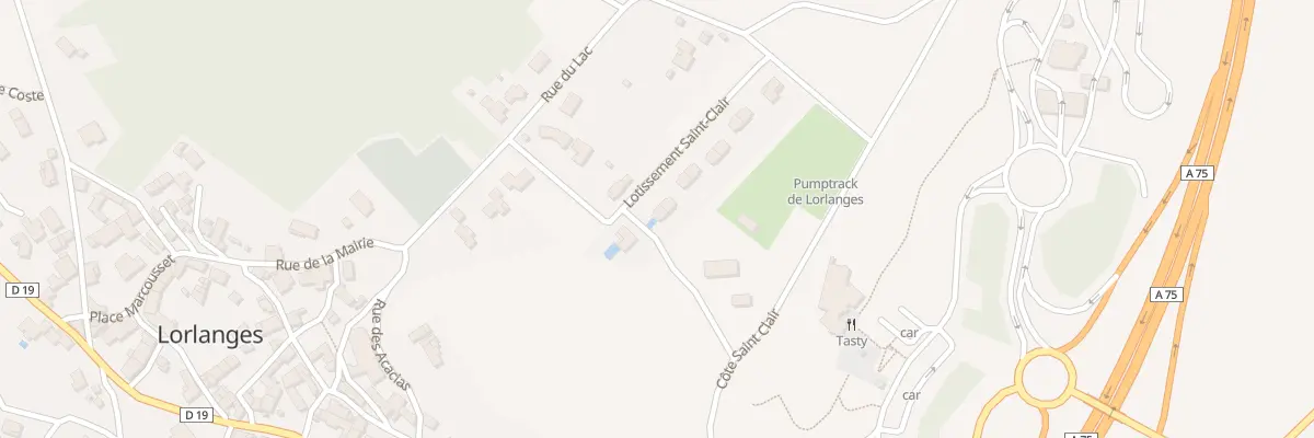 Plan du 8 Lot Saint Clair à Lorlanges