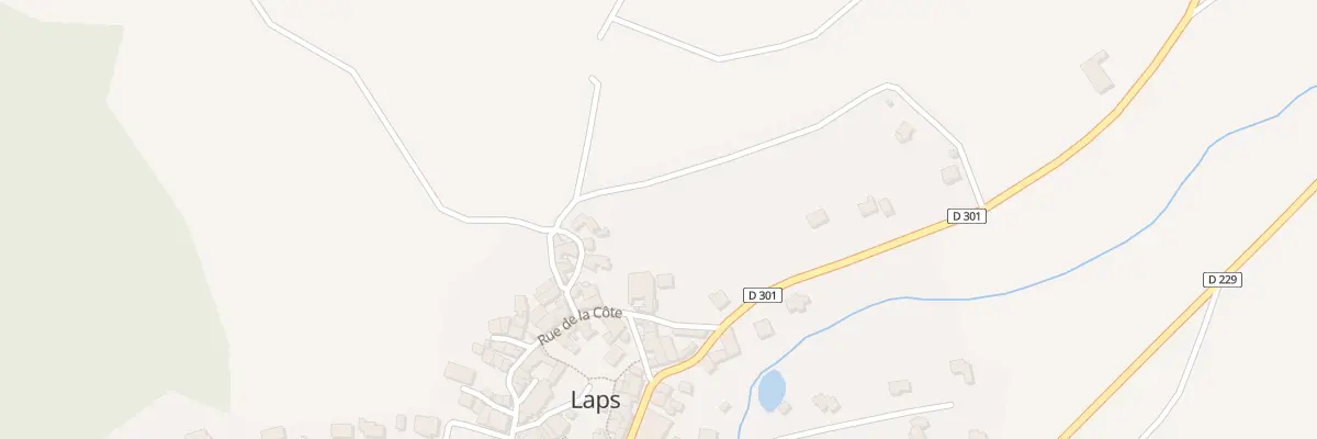 Plan du 58 Rue des Piats à Laps