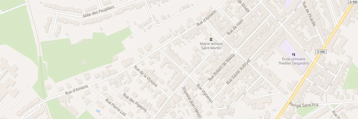 Plan du 44 Rue Vigneron Prolongée à Saint-Quentin