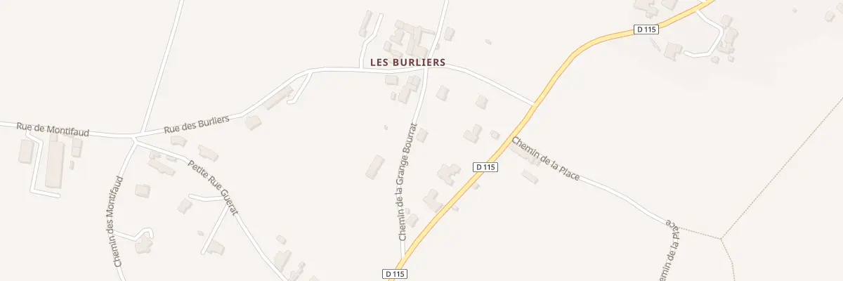 Plan du 5296 Rue de la Grange Bourrat à Saulcet