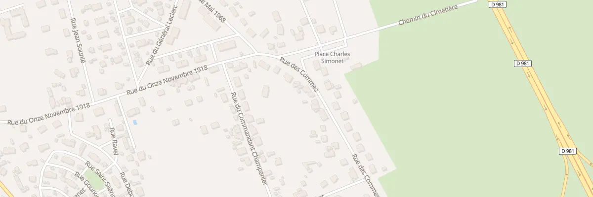 Plan du 6 Rue des Commes à Imphy