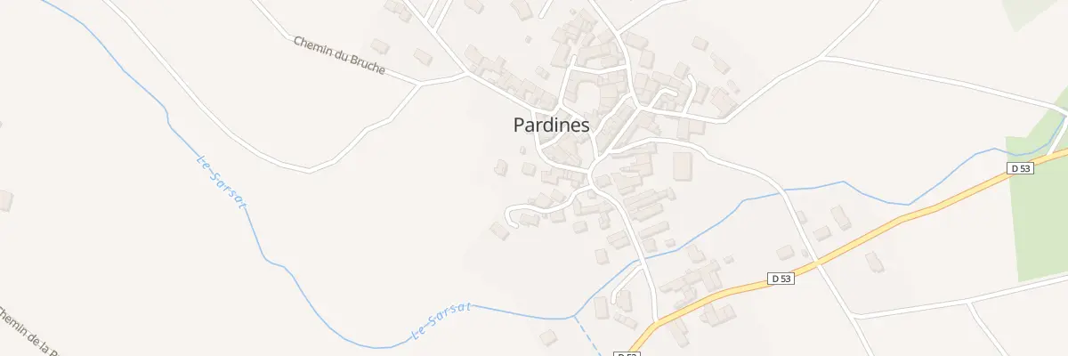 Plan du 5180 Pardines à Pignols