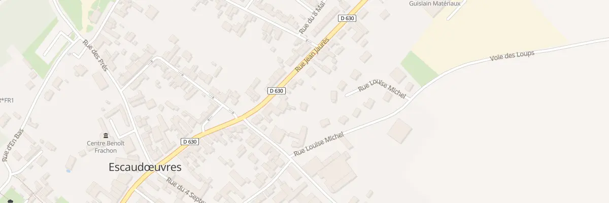 Plan du 340B Rue Jean Jaurès à Escaudœuvres