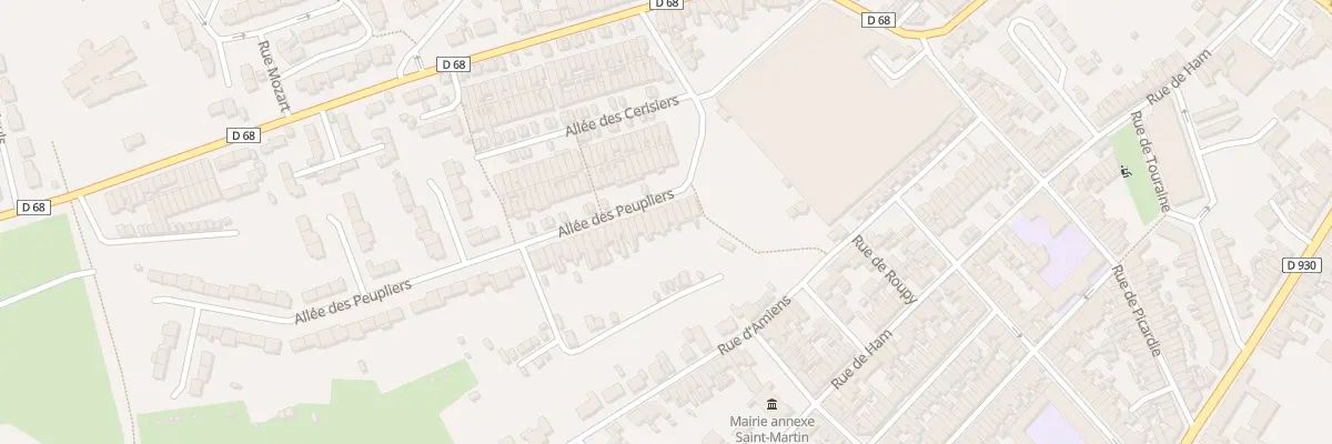 Plan du 9 All des Peupliers à Saint-Quentin