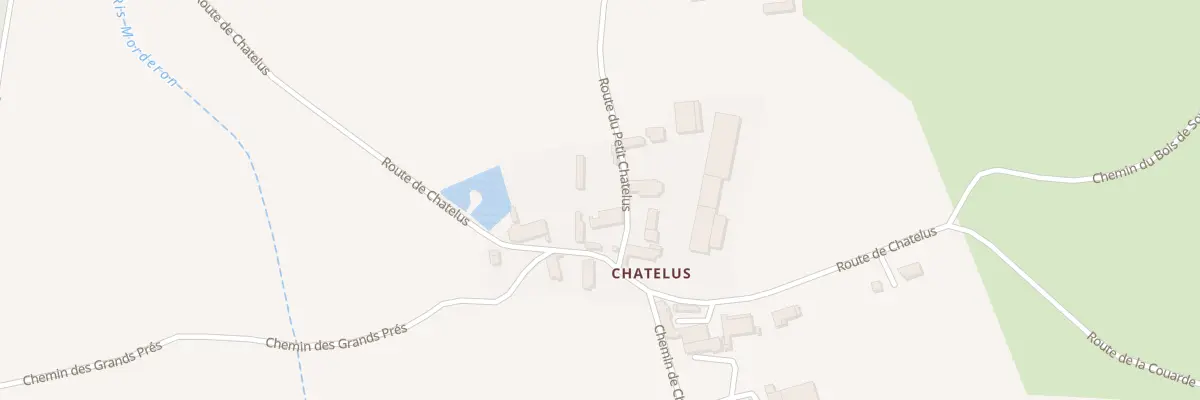 Plan du 2 Chatelus à Bresnay