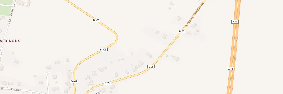 Plan du 13B Rte de Charbonnier la Barraque à Moriat
