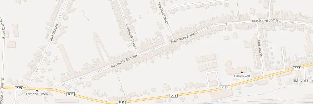 Plan du 145 Rue Pierre Semard à Somain