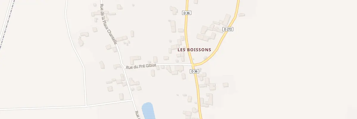 Plan du 2 Rue du Pre Gibiat à Biozat