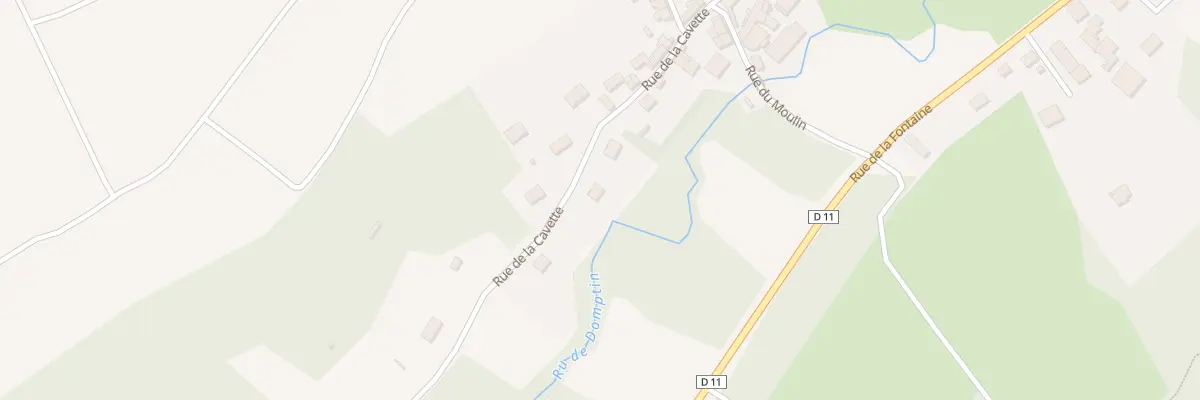 Plan du 11 Rue de la Cavette à Domptin