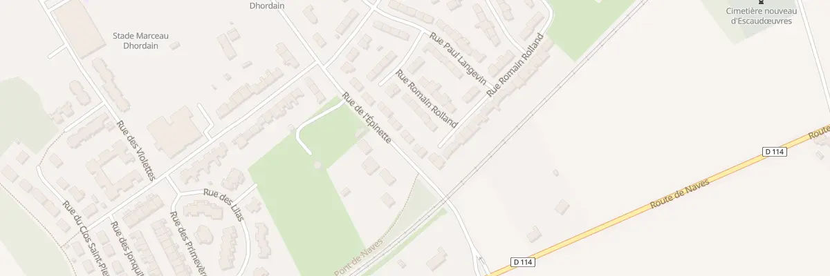 Plan du 63 Rue de l’Épinette à Escaudœuvres