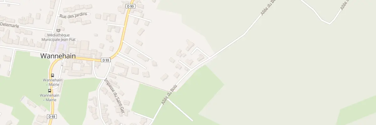 Plan du 277 All du Bois à Wannehain
