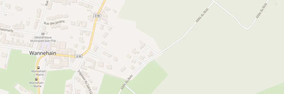 Plan du 315 All du Bois à Wannehain
