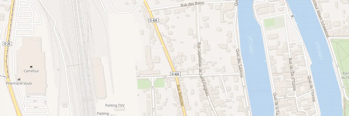 Plan du 56 Rue Bellocier à Sens