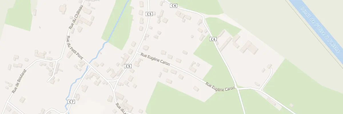 Plan du 5 Rue Eugene Caron à Guny