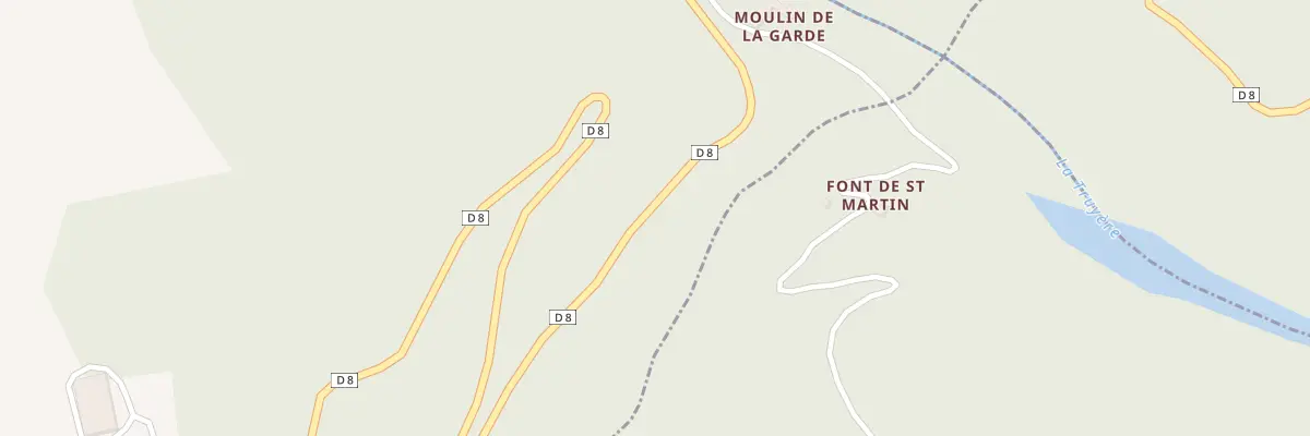 Plan du 5087 Moulin de la Garde à Albaret-Sainte-Marie