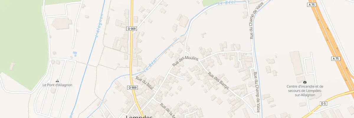Plan du 22T Rue des Moulins à Lempdes-sur-Allagnon