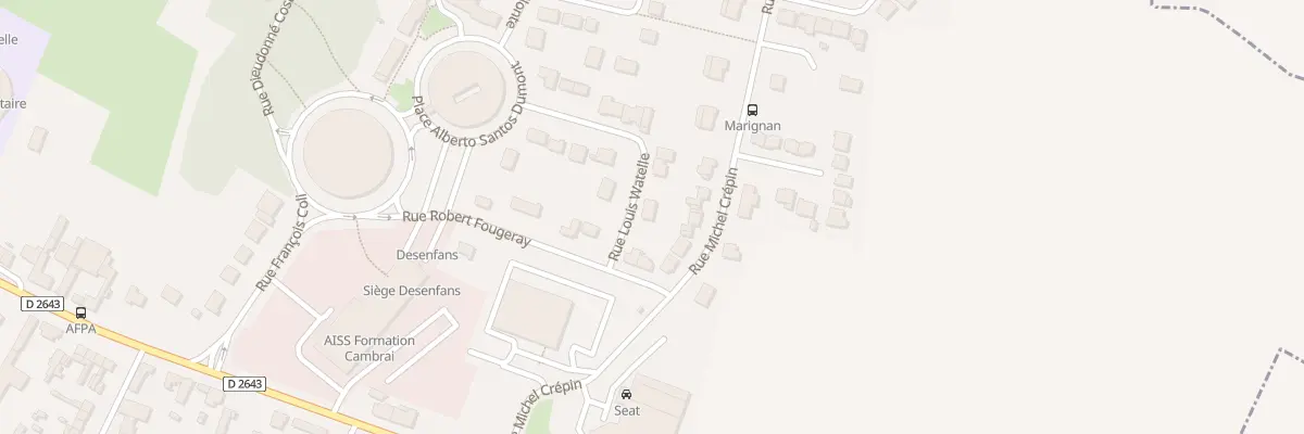 Plan du 11 Rue Louis Watelle à Cambrai