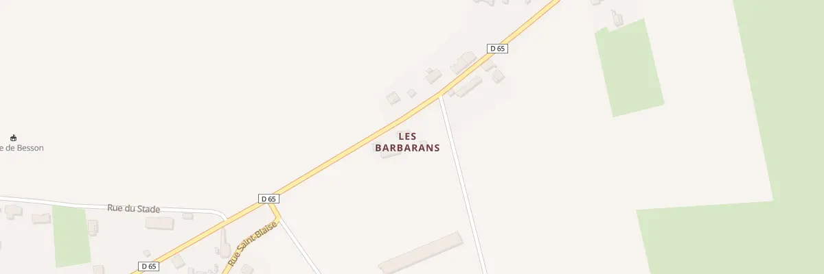 Plan du 2 Les Barbarans à Besson