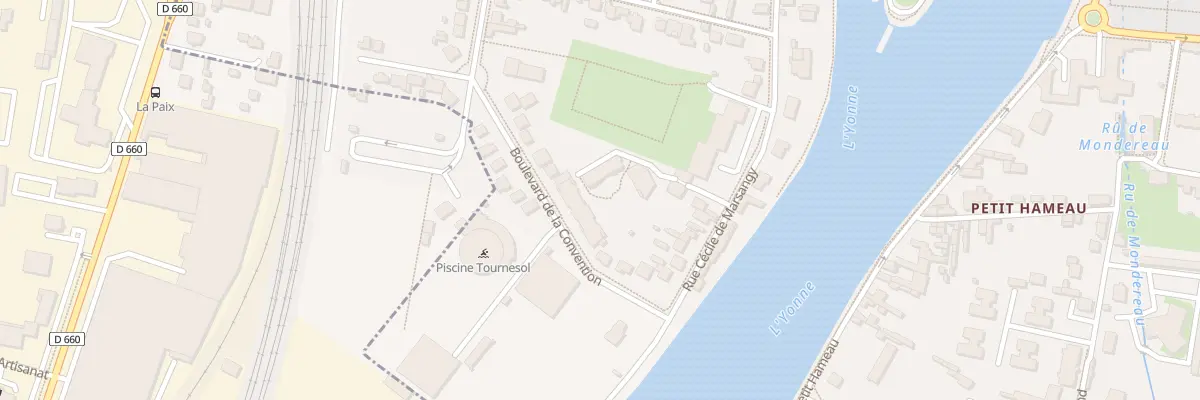 Plan du 46 Rue Cécile de Marsangy à Sens