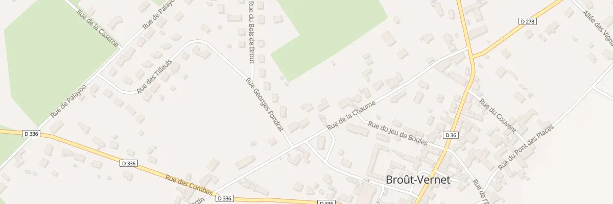 Plan du 20 Rue de la Chaume à Broût-Vernet