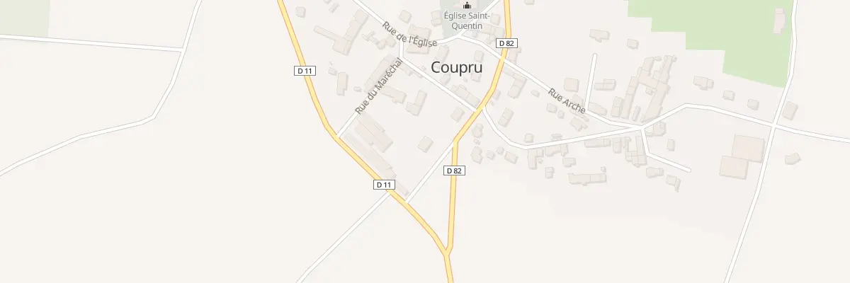Plan du 1 Rue Principale à Coupru