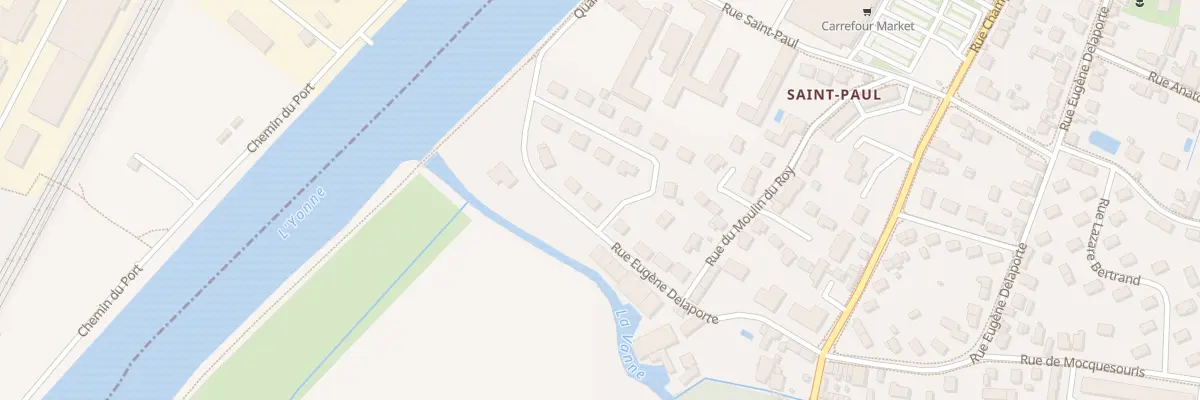 Plan du 66 Rue Eugène Delaporte à Sens