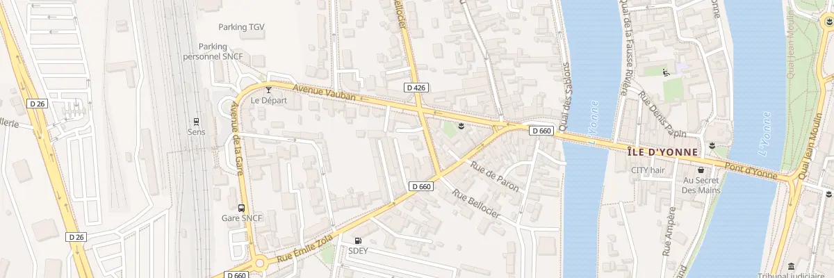Plan du 21B Rue Bellocier à Sens