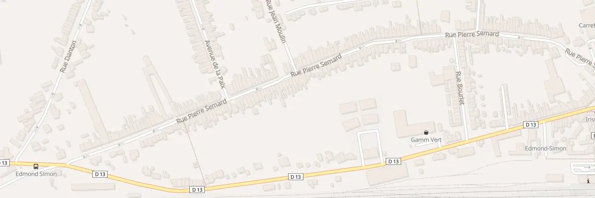 Plan du 127 Rue Pierre Semard à Somain