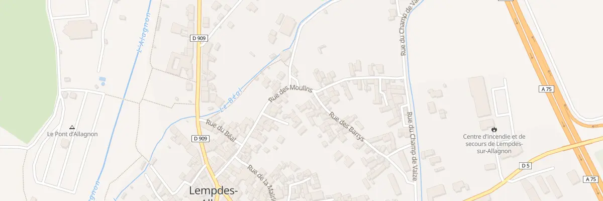 Plan du 1 Rue des Barrys à Lempdes-sur-Allagnon