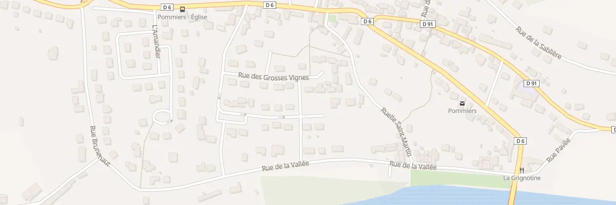 Plan des Grosses Vignes à Pommiers
