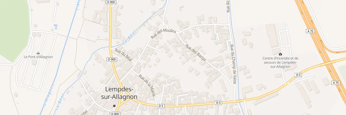 Plan du 9030 Rue des Moulins à Lempdes-sur-Allagnon